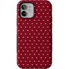 imageCasely iPhone 1212 Pro Case  On The Dot  Maroon Polka Dot  Bold Protective Design  MagSafe Compatible Design