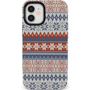 Casely iPhone 11 Case | Shell Shocked | Tortoise Print | Bold Protective Design(Sweater Weather | Holiday Knit)