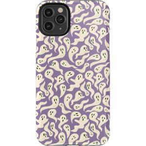 Casely iPhone 11 Pro Max Case | All Boo’d Up | Purple Ghost | Essential Slim Dual-Layer Protective Design