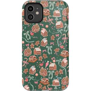 Casely iPhone 11 Pro Max Case | Built Too Sweet | Frosted Village | Essential Slim Dual-Layer Protective Design(Gingerbread Lane | Holiday Sweets)