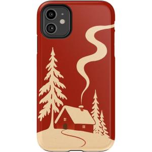 Casely iPhone 11 Pro Max Case | Built Too Sweet | Frosted Village | Essential Slim Dual-Layer Protective Design(Snowed In | Cozy Winter)