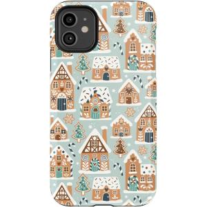 Casely iPhone 11 Pro Max Case | Gingerbread Lane | Holiday Sweets | Essential Slim Dual-Layer Protective Design(Built Too Sweet | Frosted Village)
