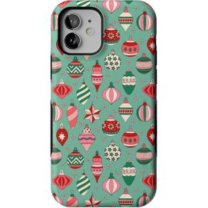 Casely iPhone 12 Mini Case | All Decked Out | Festive Ornaments | Bold Protective Design | MagSafe Compatible Design