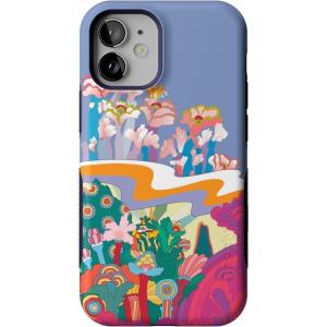 Casely iPhone 12 Mini Case | Dark Fantasy | Contrast Floral | Bold Protective Design | Compatible with MagSafe(Beneath the Waves | The Beatles Yellow Submarine)
