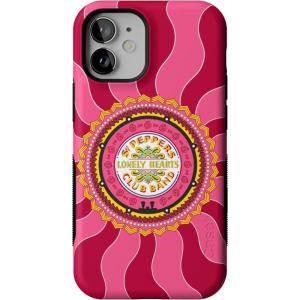 Casely iPhone 12 Mini Case | Dark Fantasy | Contrast Floral | Bold Protective Design | Compatible with MagSafe(Lonely Hearts Club | The Beatles Sgt. Pepper’s)