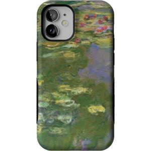 Casely iPhone 12 Mini Case | Dark Fantasy | Contrast Floral | Bold Protective Design | Compatible with MagSafe(Monet’s Water Lilies | The Met Museum)