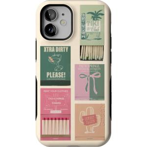 Casely iPhone 12 Mini Case | Dark Fantasy | Contrast Floral | Bold Protective Design | Compatible with MagSafe(Perfect Match | FashionPass x Casely)