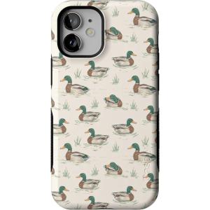Casely iPhone 12 Mini Case | Dark Fantasy | Contrast Floral | Bold Protective Design | Compatible with MagSafe(The Boyfriend Collection | Mallard & Co.)