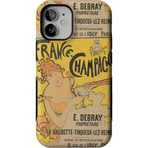 Casely iPhone 12 Mini Case | Dark Fantasy | Contrast Floral | Bold Protective Design | Compatible with MagSafe(Van Gogh | French Bubbly)
