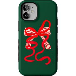 Casely iPhone 12 Mini Case | Santa’s Favorite | Holiday Bow | Bold Protective Design | MagSafe Compatible Design