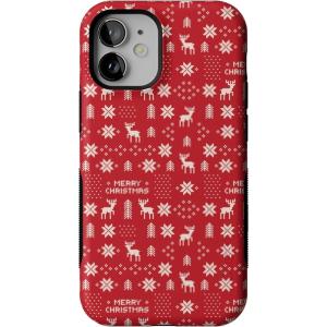 Casely iPhone 12 Mini Case | Stocking Stuffer | Christmas Knit | Bold Protective Design | MagSafe Compatible Design