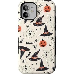 Casely iPhone 12/12 Pro Case | Be Mine | Tiny Hearts | Bold Protective Design | Compatible with MagSafe(Feeling Witchy | Haunted Halloween)