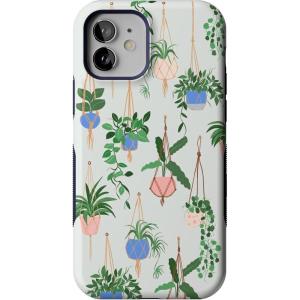 Casely iPhone 12/12 Pro Case | Be Mine | Tiny Hearts | Bold Protective Design | Compatible with MagSafe(Hanging Around | Potted Plants Floral)