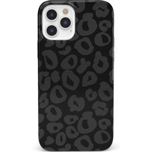 Casely iPhone 12/12 Pro Case | Be Mine | Tiny Hearts | Bold Protective Design | Compatible with MagSafe(Into the Wild | Black Leopard)