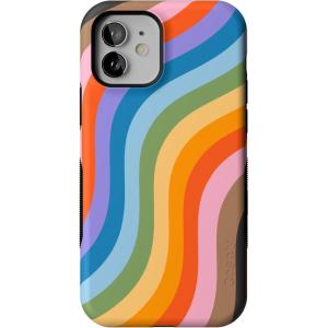 Casely iPhone 12/12 Pro Case | Be Mine | Tiny Hearts | Bold Protective Design | Compatible with MagSafe(Love for All | Rainbow Pride)