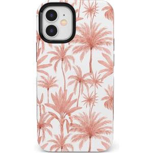 Casely iPhone 12/12 Pro Case | Be Mine | Tiny Hearts | Bold Protective Design | Compatible with MagSafe(Perfect Paradise | Tropical Palm Tree Floral)