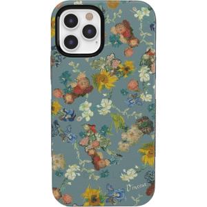 Casely iPhone 12/12 Pro Case | Be Mine | Tiny Hearts | Bold Protective Design | Compatible with MagSafe(Van Gogh | Vincent’s Flowers)
