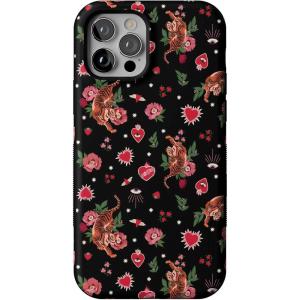 Casely iPhone 12/12 Pro Case | Be Mine | Tiny Hearts | Bold Protective Design | Compatible with MagSafe(Wild at Heart | Tiger)