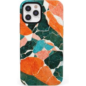 Casely iPhone 12/12 Pro Case | Be Mine | Tiny Hearts | Bold Protective Design | Compatible with MagSafe(Yes  of Quartz! | Sculpted Marble)