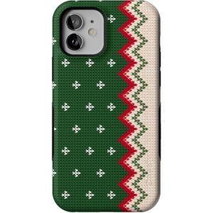 Casely iPhone 12/12 Pro Case | Grandpa’s Sweater | Holiday Knit | Bold Protective Design | MagSafe Compatible Design