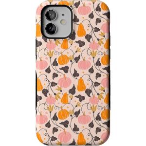 Casely iPhone 12/12 Pro Case | Pumpkin Princess | Harvest Vines | Bold Protective Design | MagSafe Compatible Design