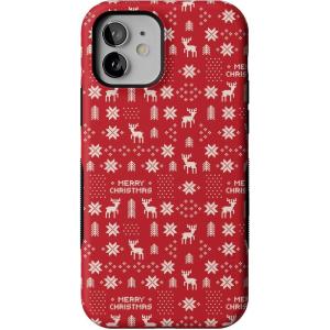 Casely iPhone 12/12 Pro Case | Stocking Stuffer | Christmas Knit | Bold Protective Design | MagSafe Compatible Design