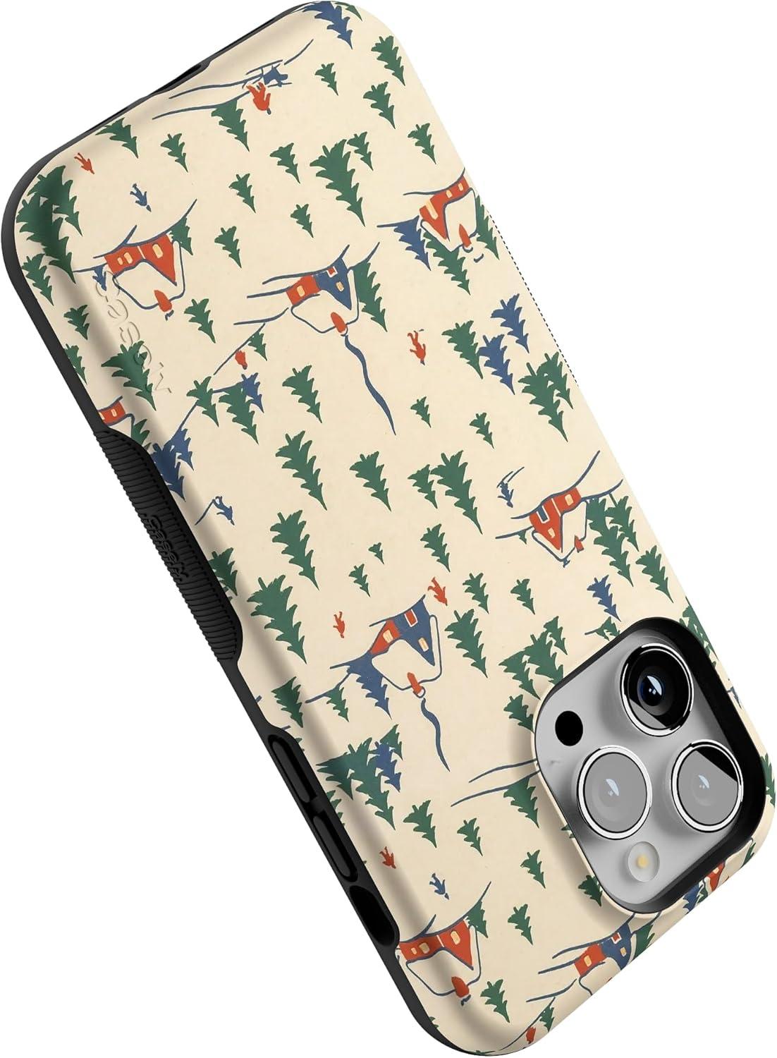 imageCasely iPhone 13 Pro Max Case Chalet All Day Winter Village Bold Protective Design MagSafe Compatible Design