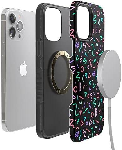 imageCasely iPhone 13 Pro Max Case Falling for You Plum Floral Bold Protective Design Compatible with MagSafeAlways Vibing Retro