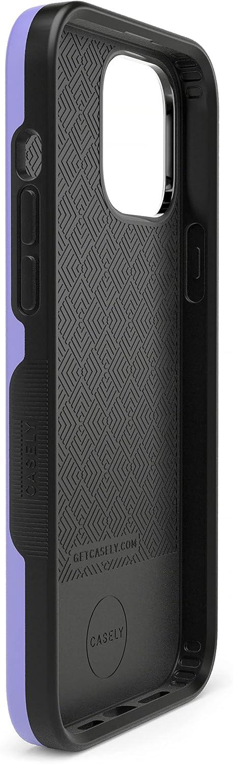 imageCasely iPhone 13 Pro Max Case Falling for You Plum Floral Bold Protective Design Compatible with MagSafeLove Song Lavender Heart