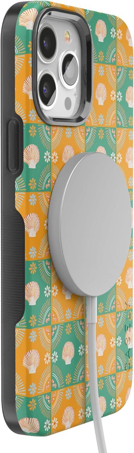imageCasely iPhone 13 Pro Max Case Falling for You Plum Floral Bold Protective Design Compatible with MagSafeSea La Vie Dippin Daisys Tropical Vacation