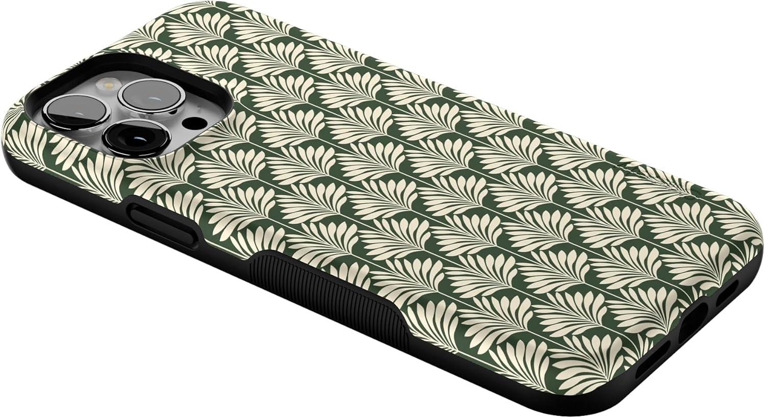 imageCasely iPhone 13 Pro Max Case Falling for You Plum Floral Bold Protective Design Compatible with MagSafeThe Boyfriend Collection Cabana Nights