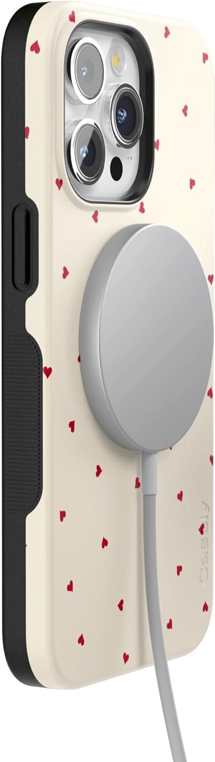 imageCasely iPhone 15 Pro Max Case All The Fun Things Fun on Weekdays Bold Protective Design Compatible with MagSafeBe Mine Tiny Hearts