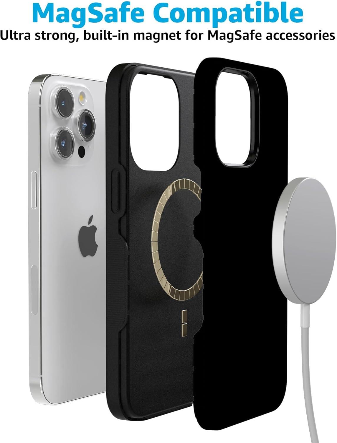 imageCasely iPhone 15 Pro Max Case All The Fun Things Fun on Weekdays Bold Protective Design Compatible with MagSafeBlack on Black