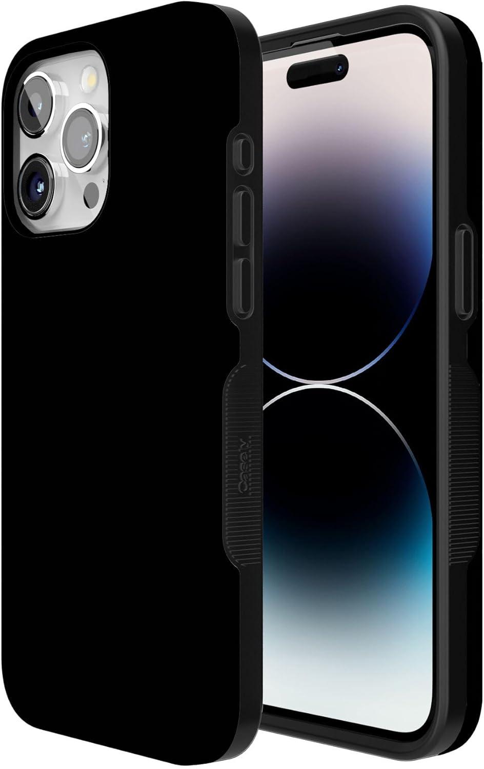 imageCasely iPhone 15 Pro Max Case All The Fun Things Fun on Weekdays Bold Protective Design Compatible with MagSafeBlack on Black