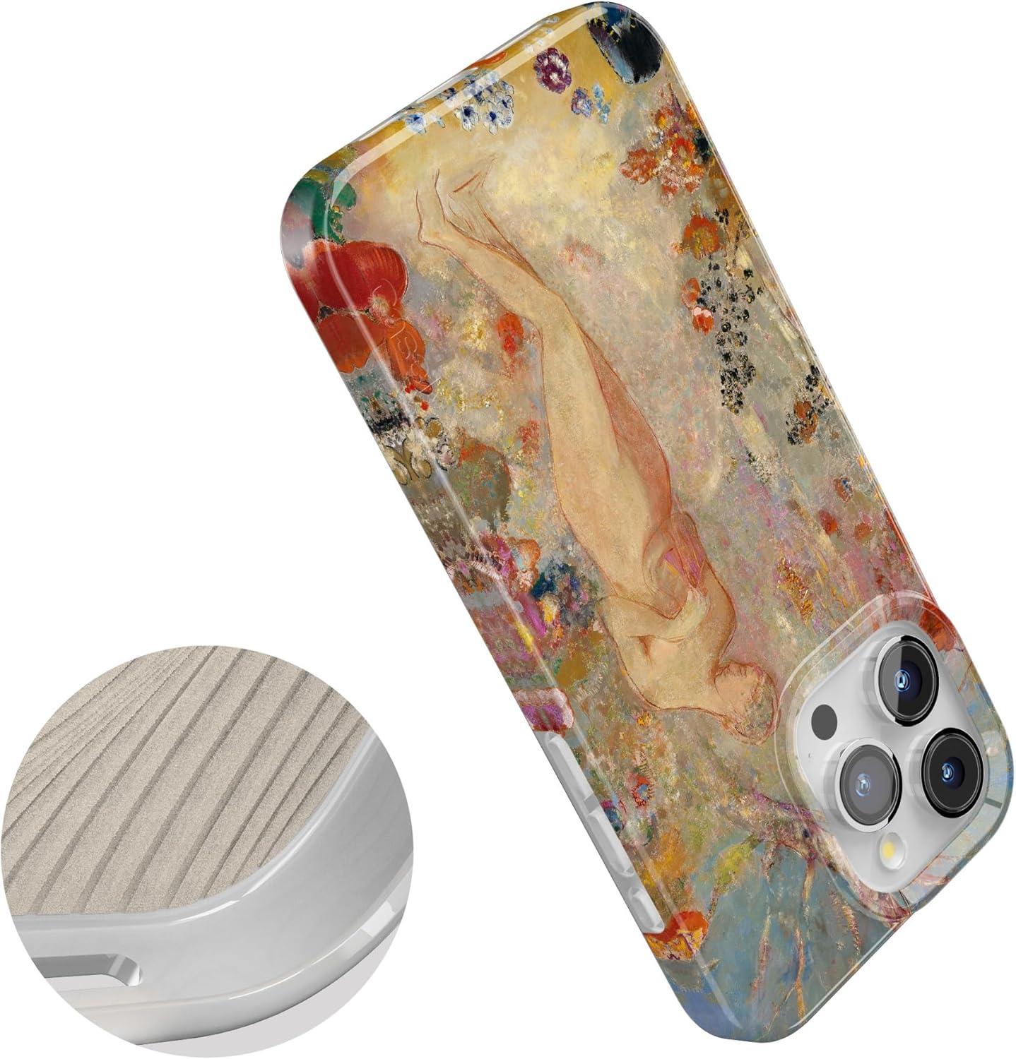 imageCasely iPhone 15 Pro Max Case Butter Yellow Stripes Sunday Best Compatible with MagSafe Classic Ultra Thin DesignPandora The Met Museum