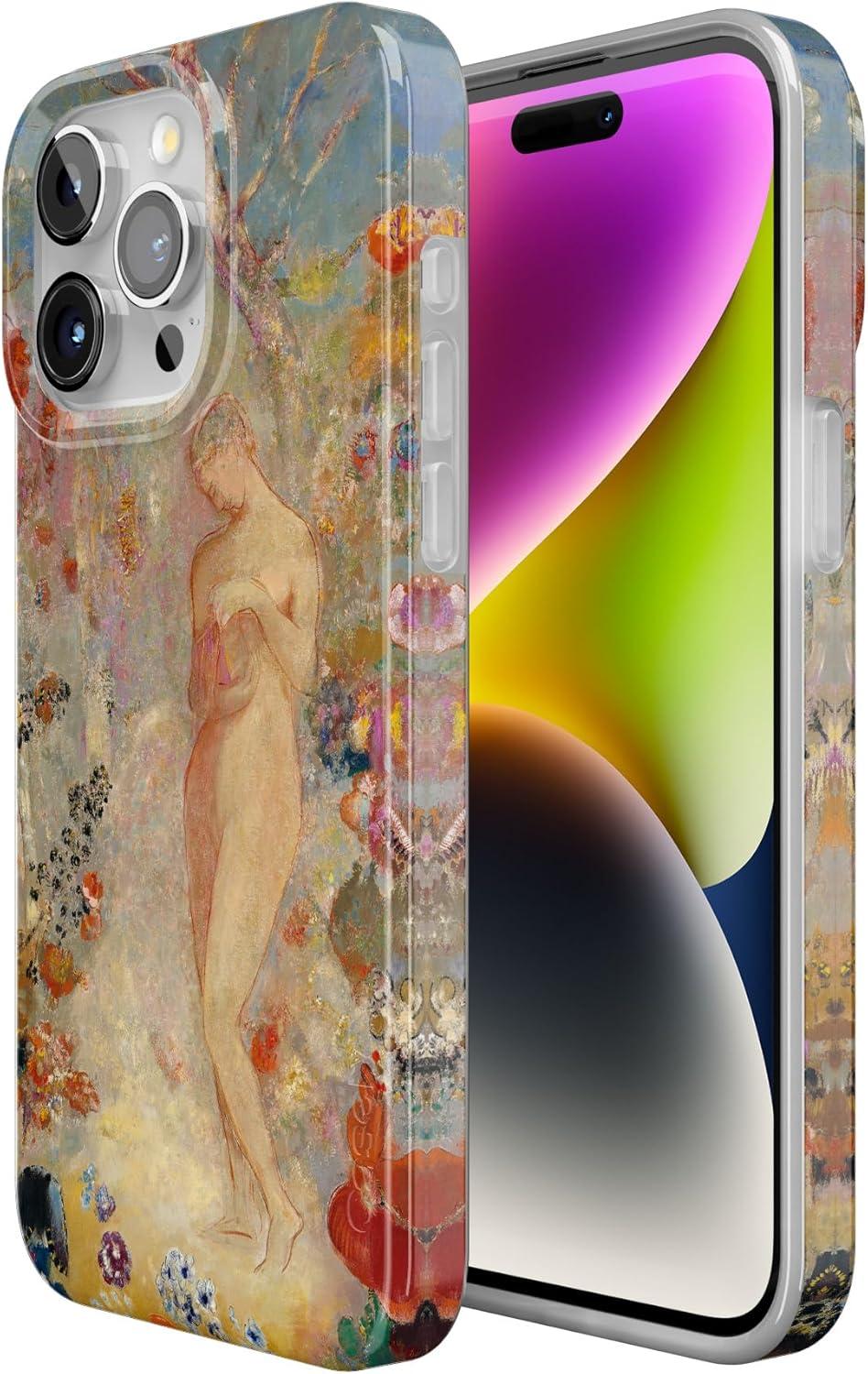 imageCasely iPhone 15 Pro Max Case Butter Yellow Stripes Sunday Best Compatible with MagSafe Classic Ultra Thin DesignPandora The Met Museum