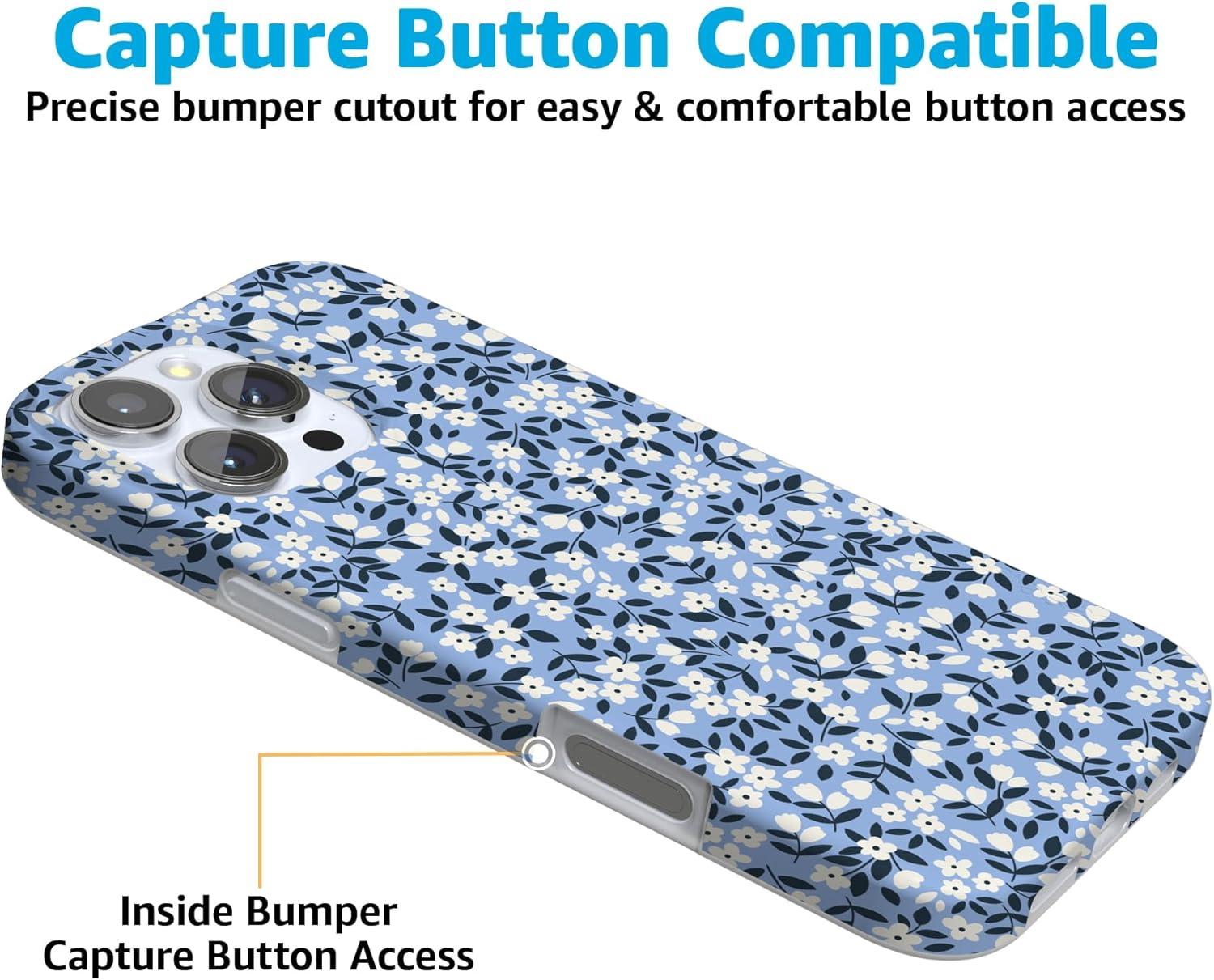 imageCasely iPhone 16 Pro Case  Into The Wild  White Snow Leopard  Compatible with MagSafe  Classic Ultra Slim DesignPicking Daisies  Cottagecore