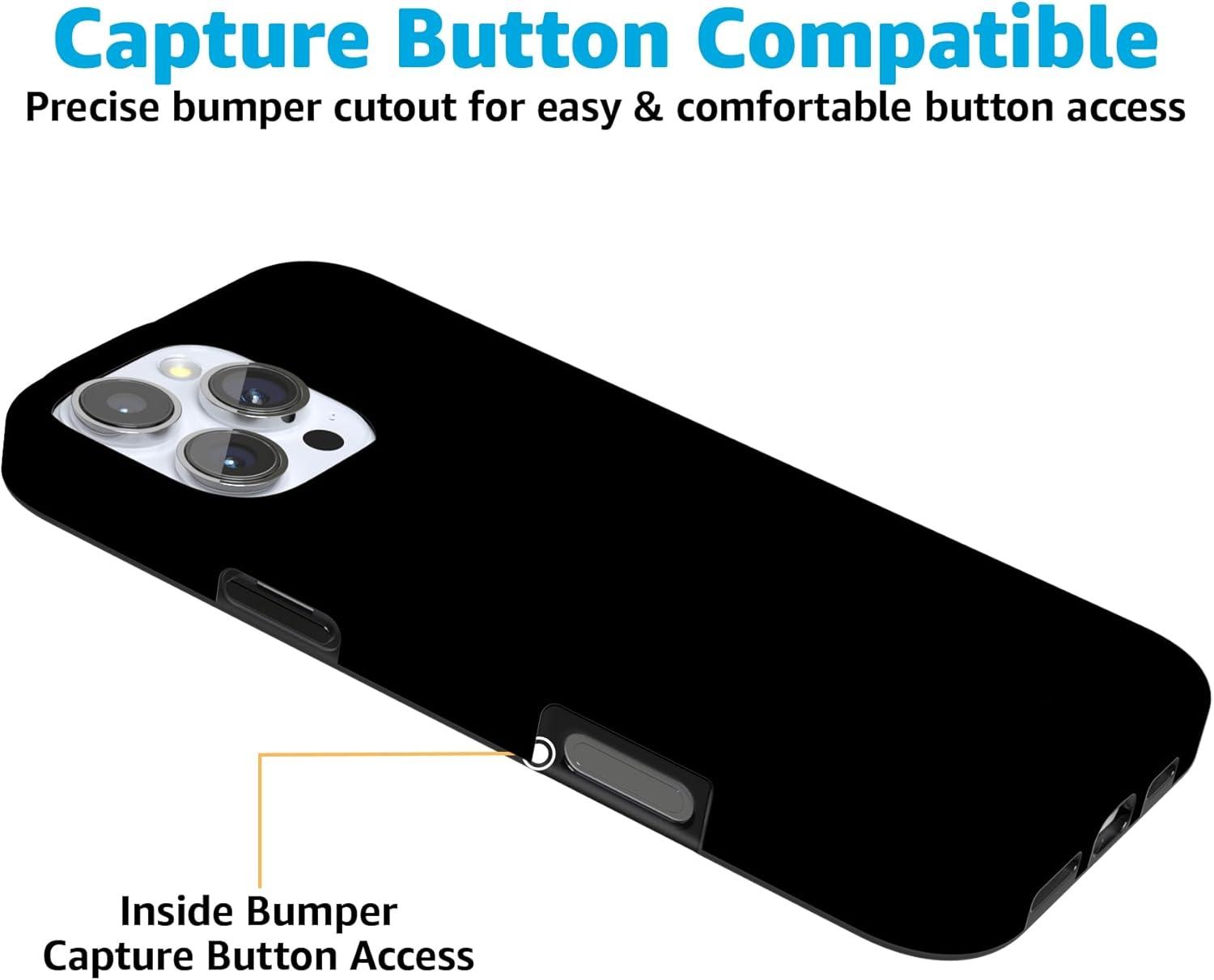 imageCasely iPhone 16 Pro Case Moody Monochrome Bordeaux Rose Compatible with MagSafe Classic Ultra Thin DesignBlack on Black