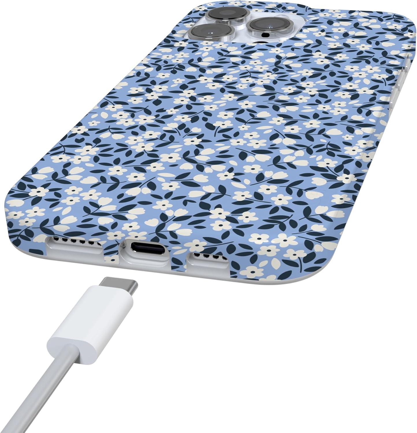 imageCasely iPhone 16 Pro Case  Moody Monochrome  Bordeaux Rose  Compatible with MagSafe  Classic Ultra Thin DesignPicking Daisies  Cottagecore