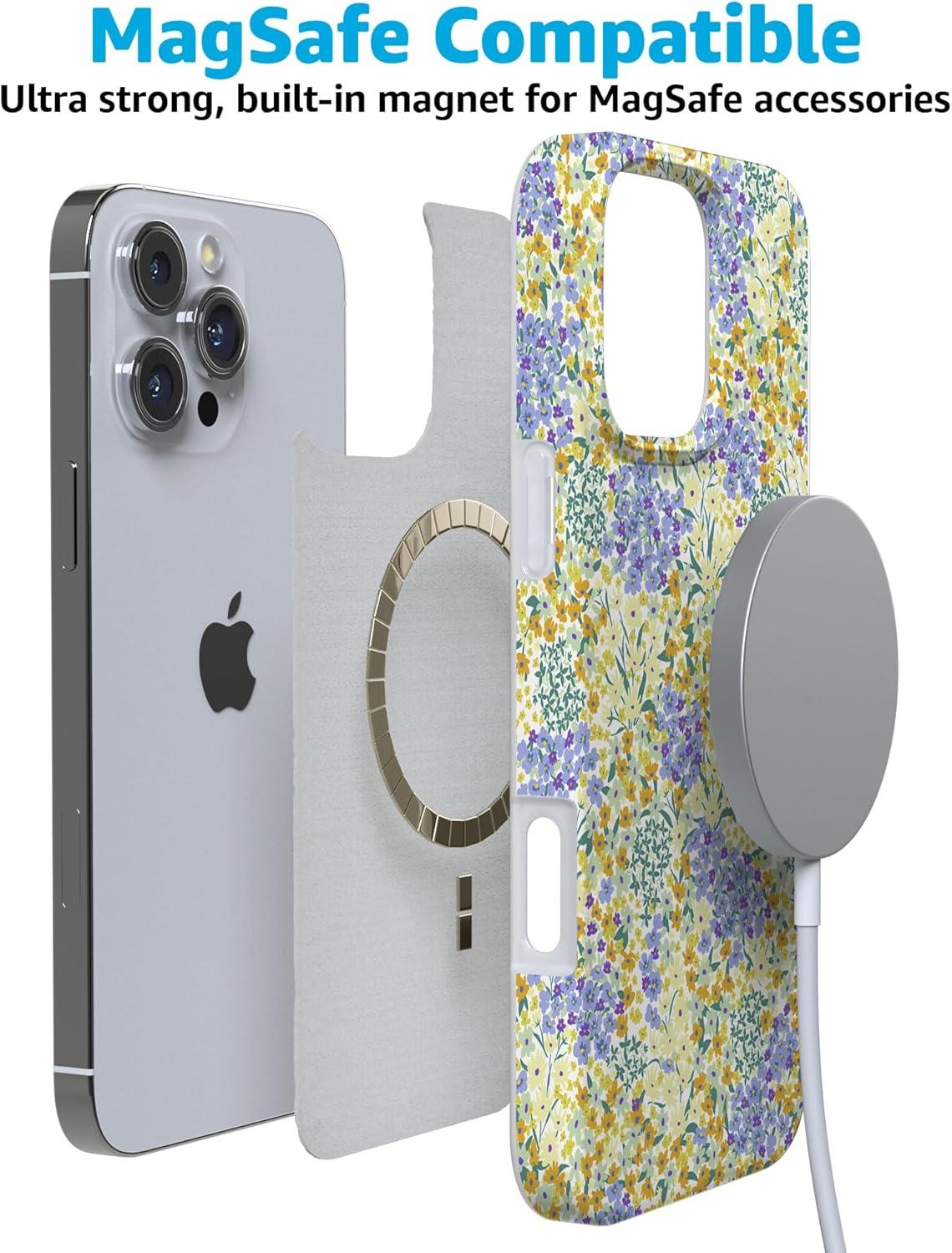 imageCasely iPhone 16 Pro Case  Moody Monochrome  in The Grove  Compatible with MagSafe  Classic Ultra Thin DesignDream Garden  Cottagecore