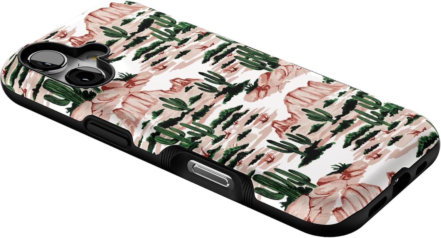 imageCasely iPhone 17 Case Into The Wild White Snow Leopard Bold Protective Design Compatible with MagSafeGold Rush Desert