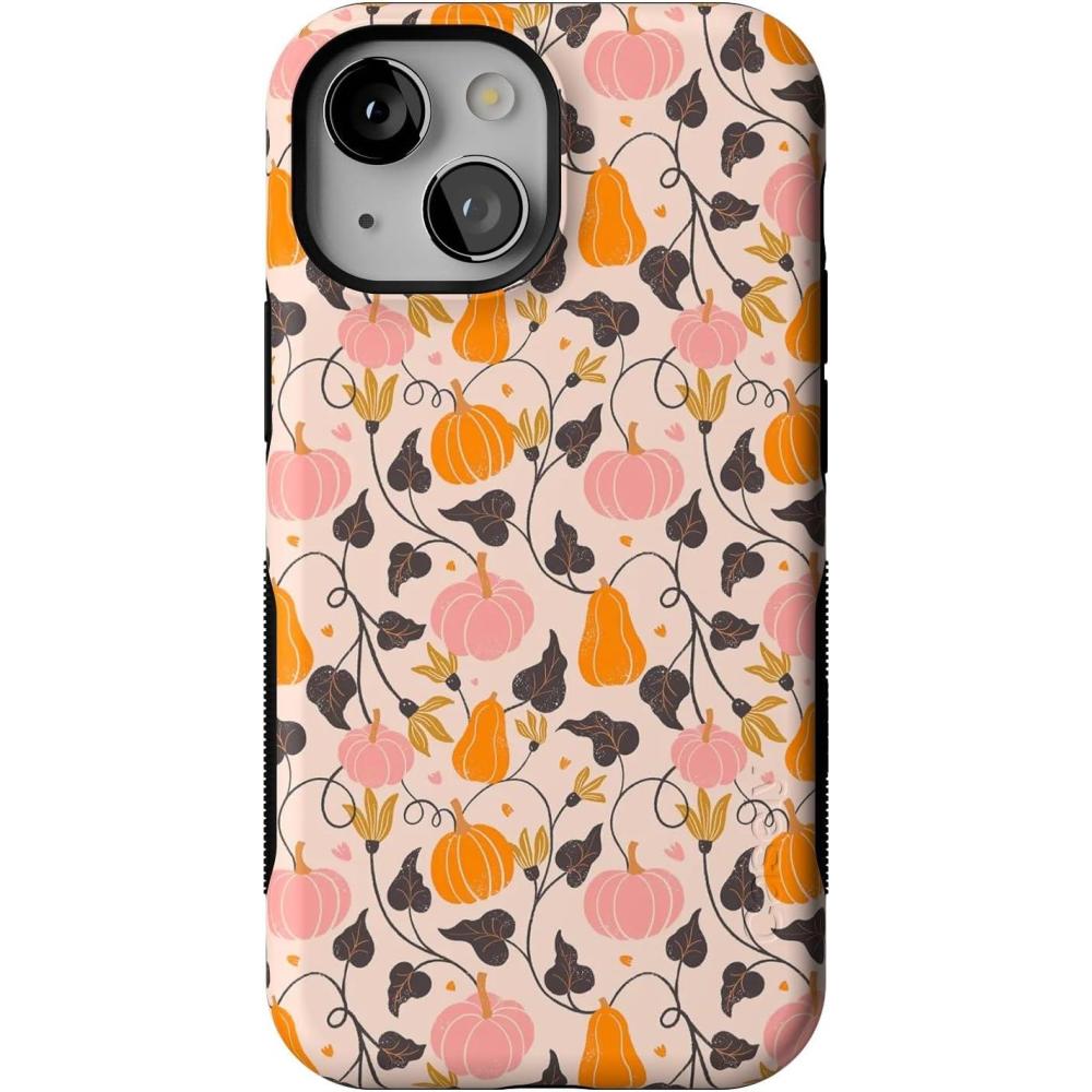 imageCasely iPhone 13 Mini Case Pumpkin Princess Harvest Vines Bold Protective Design MagSafe Compatible Design