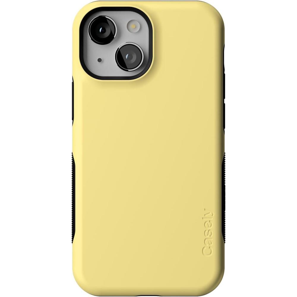 imageCasely iPhone 13 Mini Case  Pura Vida  Oasis  Bold Protective Design  Compatible with MagSafeButter Me Up  Butter Yellow