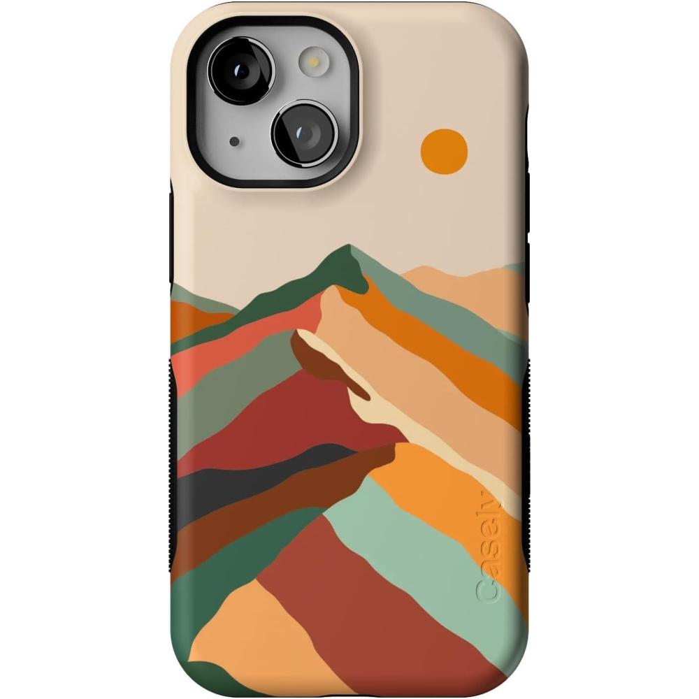 imageCasely iPhone 13 Mini Case  Pura Vida  Oasis  Bold Protective Design  Compatible with MagSafeMagic Mountain  Colorblock