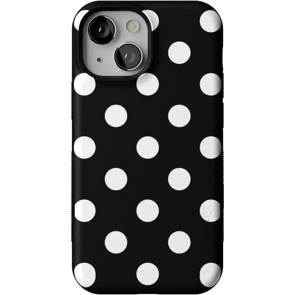 imageCasely iPhone 13 Mini Case  Pura Vida  Oasis  Bold Protective Design  Compatible with MagSafePolka Dots  High Contrast Design
