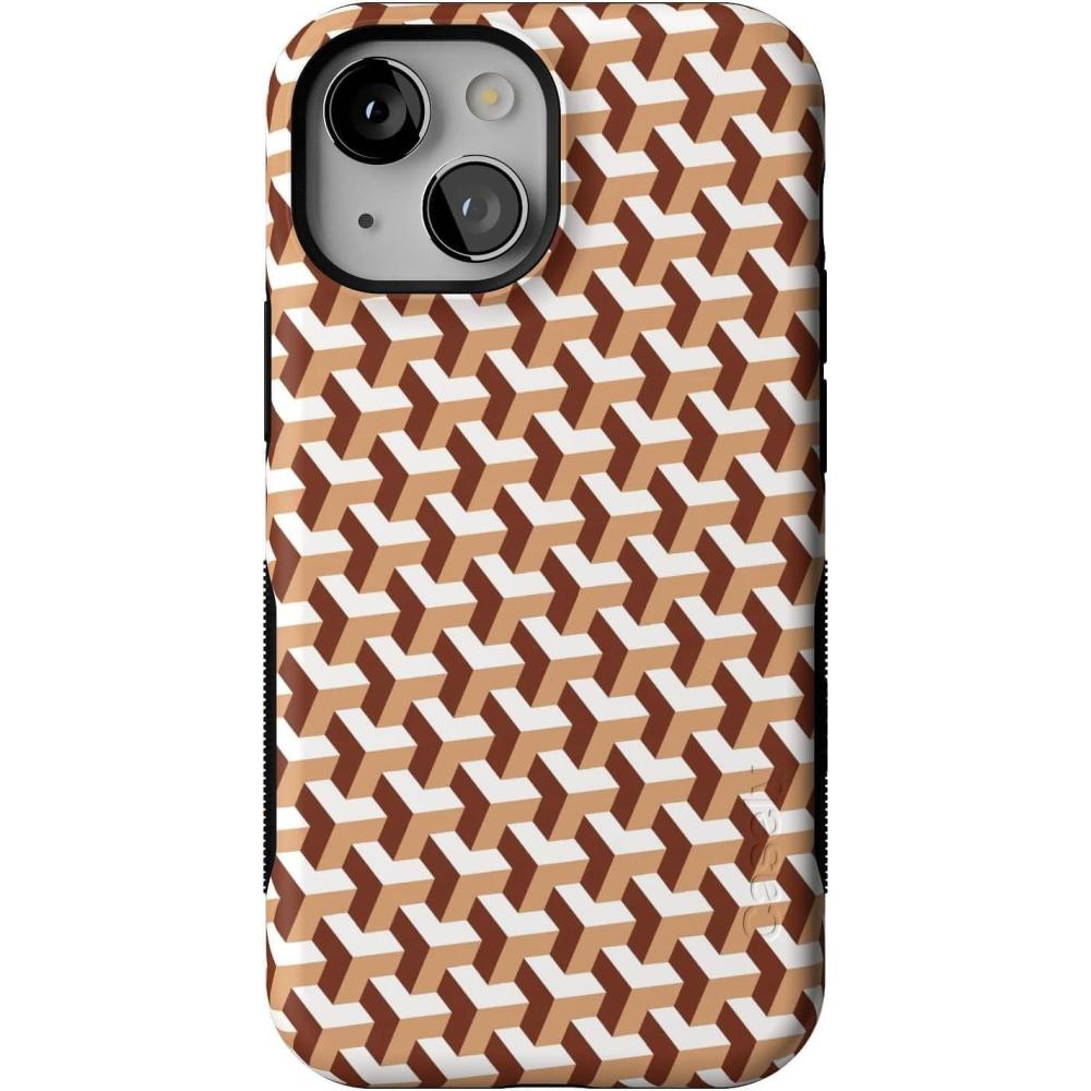 imageCasely iPhone 13 Mini Case  Pura Vida  Oasis  Bold Protective Design  Compatible with MagSafeStep It Up  Abstract Geo