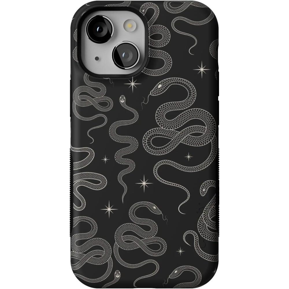 imageCasely iPhone 13 Mini Case  Pura Vida  Oasis  Bold Protective Design  Compatible with MagSafeWere Ready For It  Black Serpent