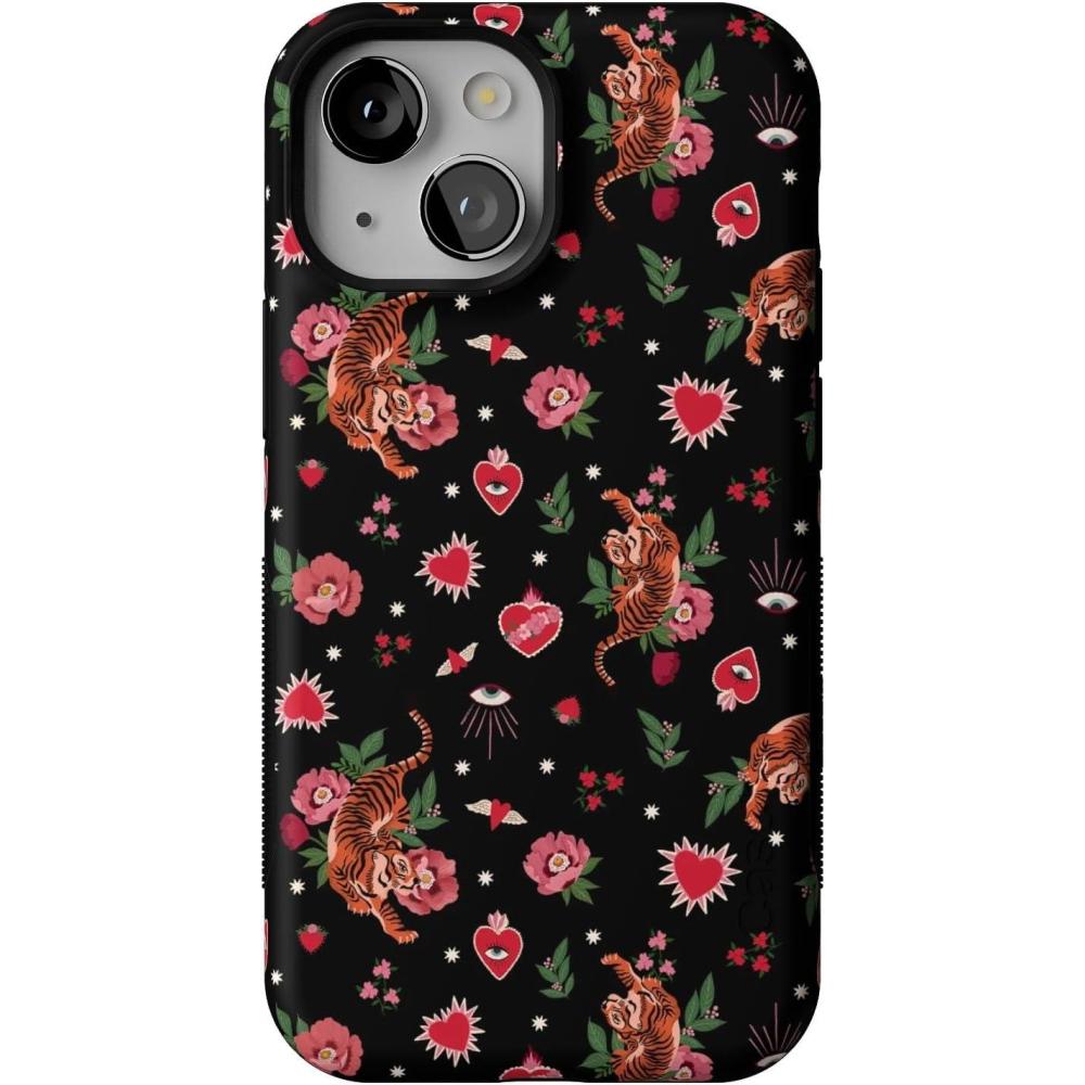 imageCasely iPhone 13 Mini Case  Pura Vida  Oasis  Bold Protective Design  Compatible with MagSafeWild at Heart  Tiger