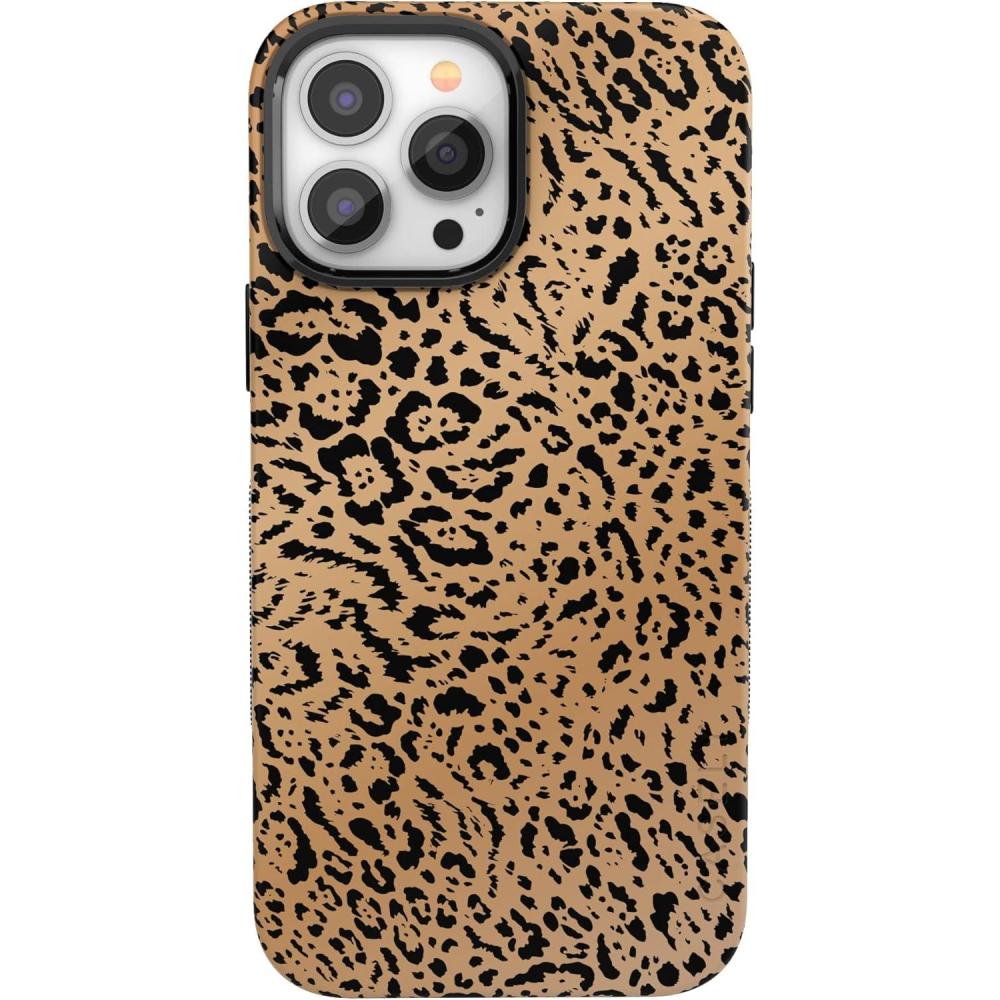 imageCasely iPhone 13 Pro Case  Into The Wild  Black Leopard  Bold Protective Design  MagSafe Compatible DesignBorn to Be Wild  Jaguar Print