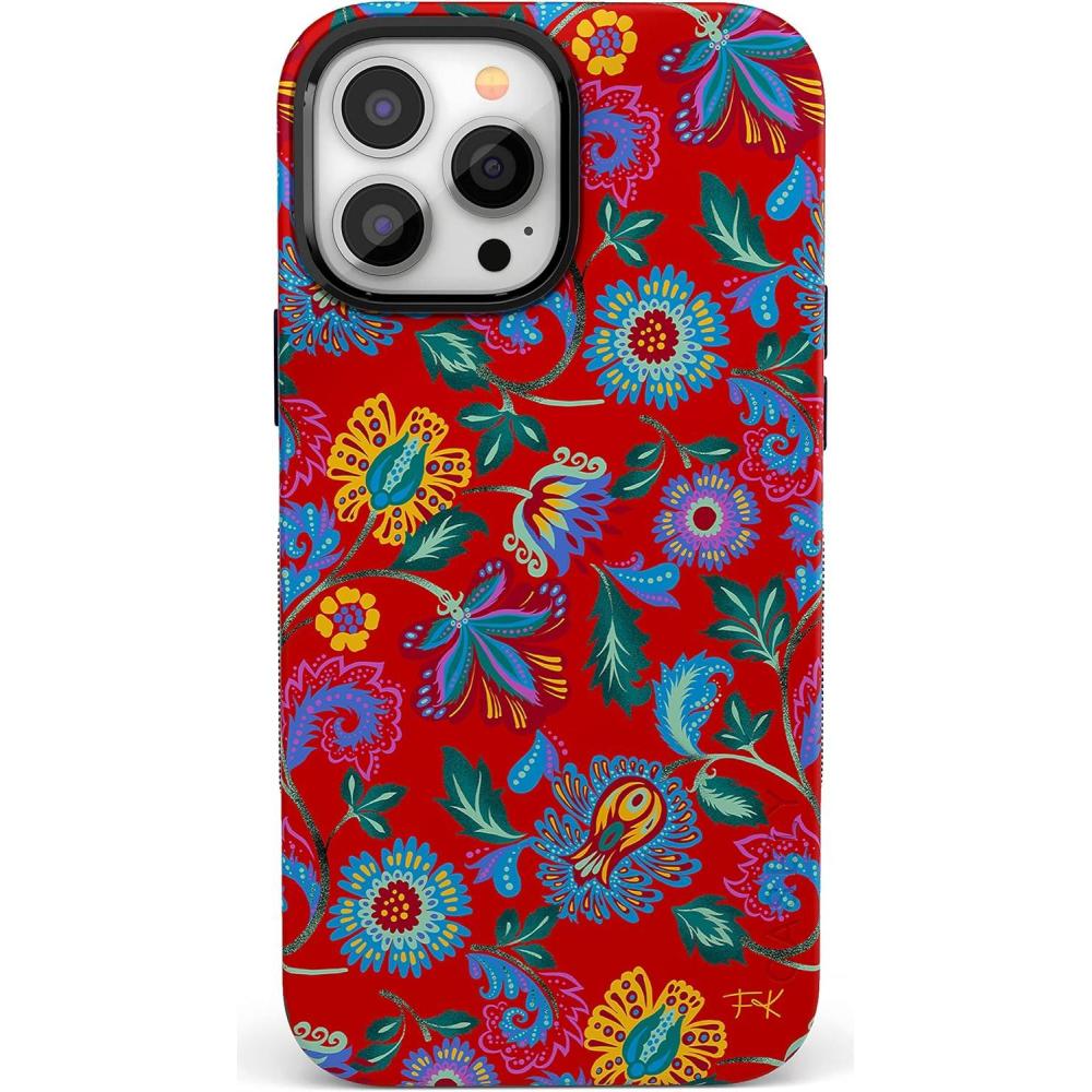 imageCasely iPhone 13 Pro Case  Sage Garden  Green Floral  Bold Protective Design  Compatible with MagSafeFrida Kahlo  Painted Flowers  Floral